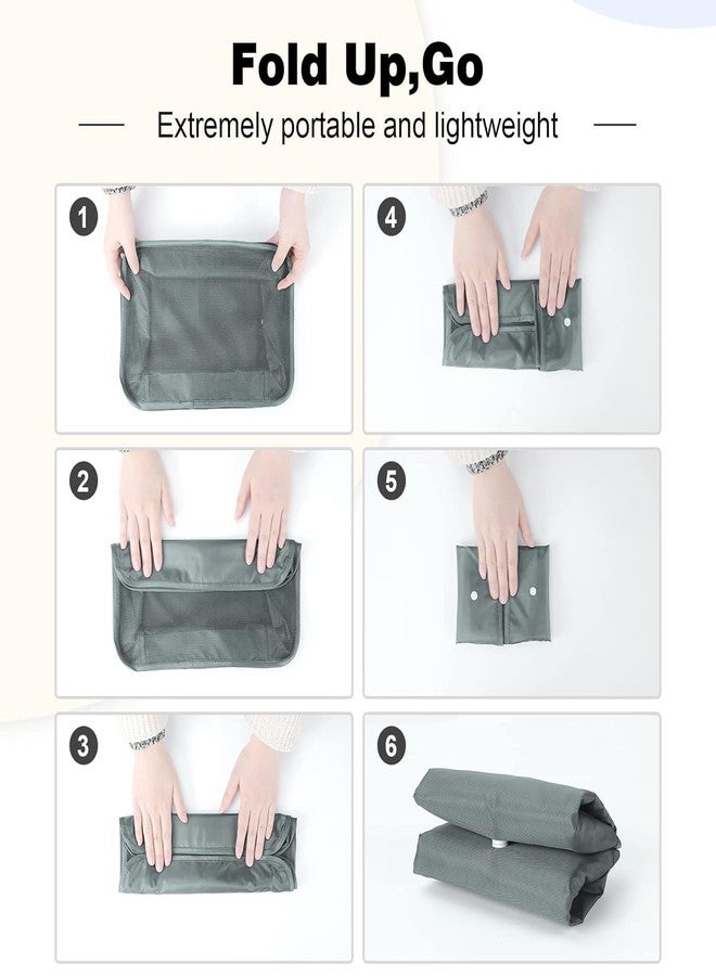 Zonoxo 7 in 1 Bag Laundry Pouch Packing Cubes, Laundry Bag and Pouches, Organizer Packing Cubes with Shoe Bag for Travel, Nylon (Grey) - Image 3